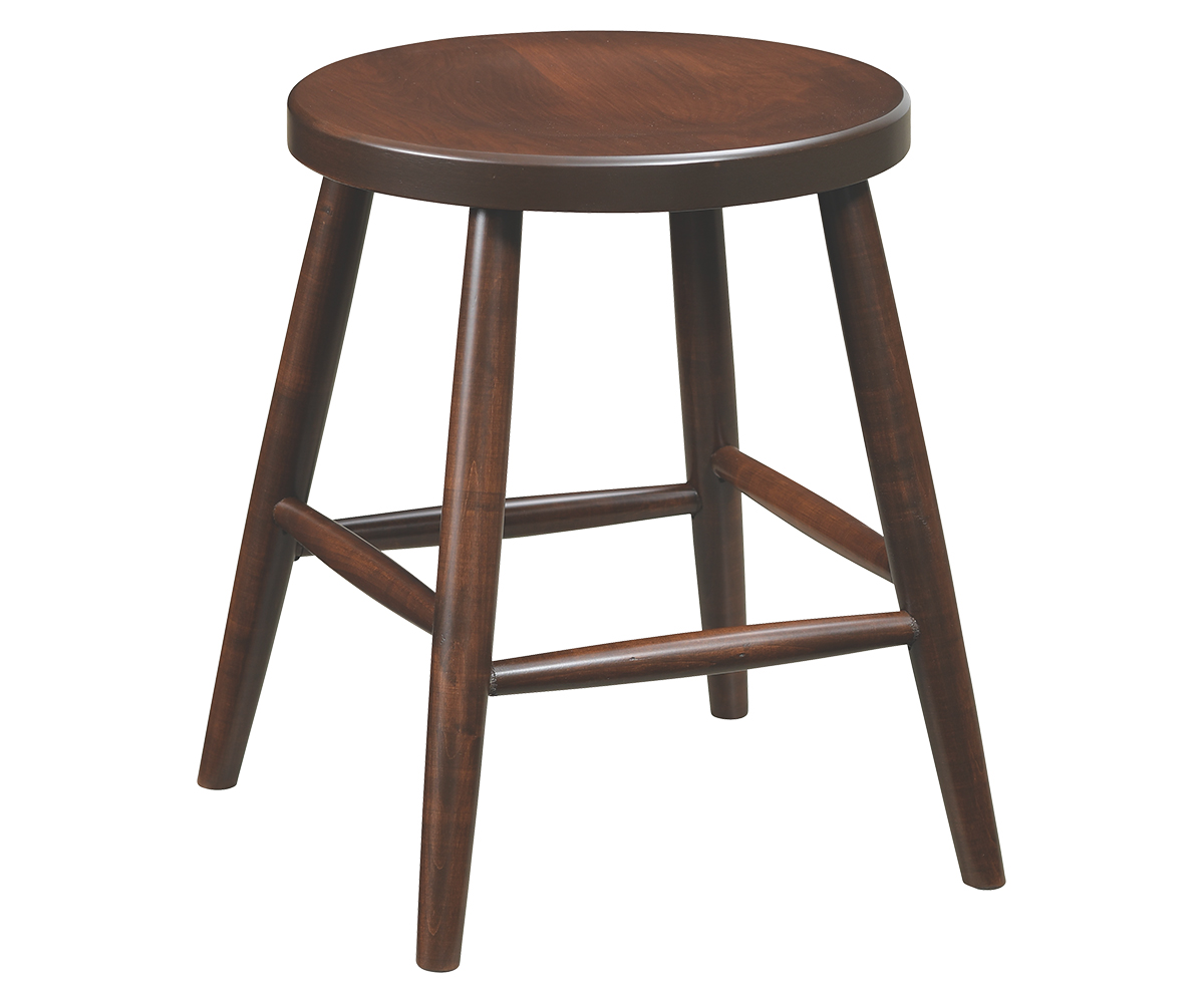 18" Swivel Bar Stool With Plain Legs