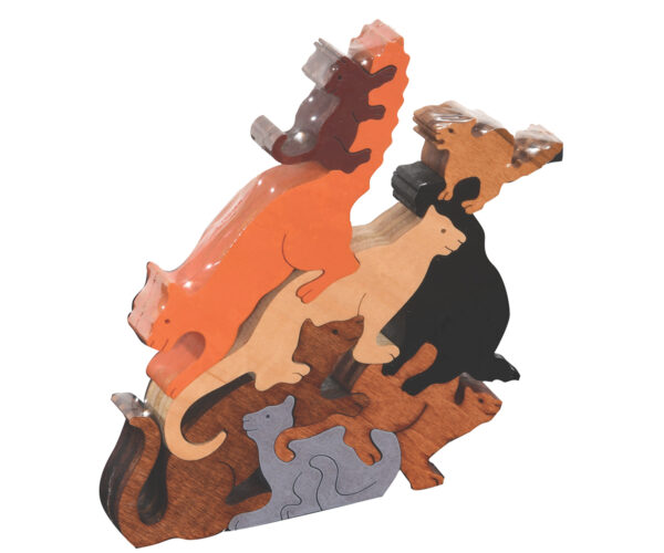 Pile Of Cats Scroll Saw Puzzle