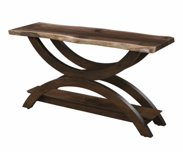 Gateway Sofa Table With Live Edge Top