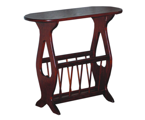 Oval Top Magazine Table