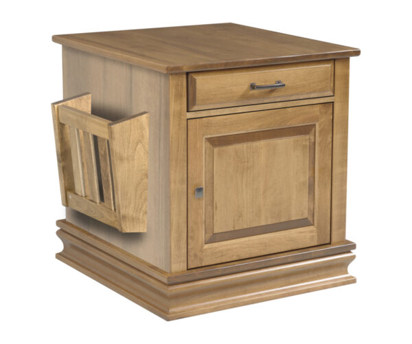 Burlington Enclosed End Table with Magazine Rack